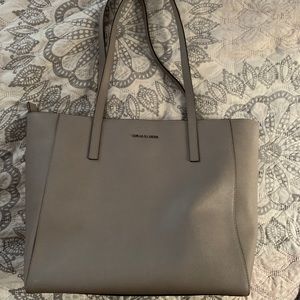 Michael Kors Large Gray Tote With Middle Pocket